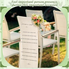 Wedding Reserved Chair Sign Memorial Heaven – Seating Decor for Loved Ones