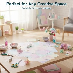 96 Sheets Double-Sided Scrapbook Paper 8.5 x 11 x 11 In, Multi-colored