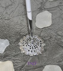 OSTRICH FEATHER PLUME PEN SET WEDDING RECEPTION PEN SET WITH METAL BASE