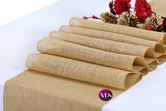 15 NATURAL Burlap Jute Hessian Table Runner Rustic Wedding Event Home Decoration