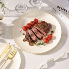 3PCS lvory Plastic Dinnerware Set – lvory and Gold Rim – Disposable 50 Ivory