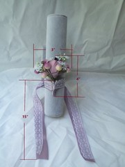 Wedding Bouquets 4pc package Bridal Bouquet SILK flowers Purple Orchid Hand Made