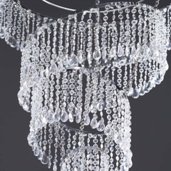  4 Tier Designer Crystal Pendant Lighting Diamond Chandelier Centerpiece – 18″ D