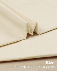 Light Weight 100% Cotton Muslin Fabric: 63 inch x 2,5,10 Yards 2 YARDS Natural