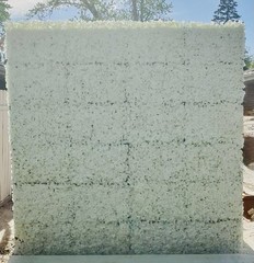 White Floral Flower Wall Squares 24 Pieces