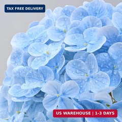 MARTINE MALL 3Pcs 21in Hydrangea Artificial Flowers, Latex Real Touch Hydrangeas