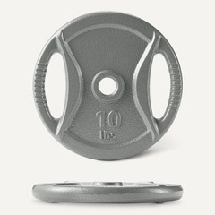 Retailer Basics 1-Inch Grip Weight Plates 10Lb Weights Set Of 4 Ir91042-Rp-4X10L
