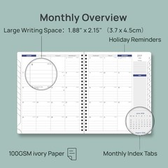 2026-2027 Academic Weekly Planner, 7″ x 8.5″ Calendar from July 2026 to June