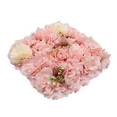 3D Flower Wall Panel-12pcs Artificial Flower Wall Background Silk Rose Wedding