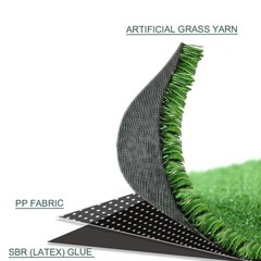 Artificial Grass Turf 0.4 Inch 4FTX6FT Synthetic Grass Mat Fake Grass Indoor …