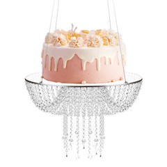60CM Swing Cake Rack Stunning Sparkling Chandelier Stand Suspended Cake Acrylic