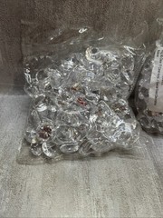 150 PCS + Fake Ice Acrylic Diamonds Vase Fillers for Wedding Decor 17 Carats A50