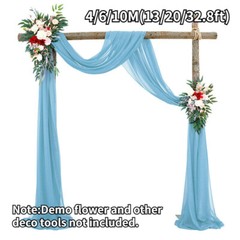 Backdrop Draping Curtain Arch Party Wedding 13/20/32.8ft Decor 4/6/10M Tulle New