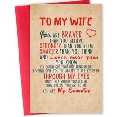 Beixian To My Wife Birthday Card, Happy Birthday Card for Wife, Funny Birthda…