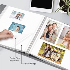 Fintie P Album Self Adhesive for 3×5 4×6 5×7 6×8 8×10 Pictures, 60