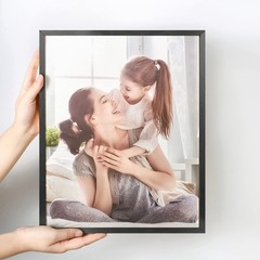 wyooxoo 11×14 Picture Frame Black Aluminum Frame with Polished Plexiglass – H…