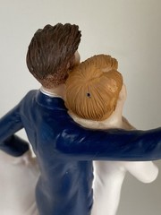 Selfie Taking Bride And Groom Wedding Cake Topper, 7” Tall, READ Description