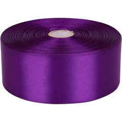 1-1/2 inch Purple Satin Ribbon 50 Yards Solid Fabric Ribbons Roll for Wedding…