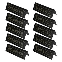 10 Pcs Acrylic Reserved Table Cards Valentine’s Day Family Gathering Organizers