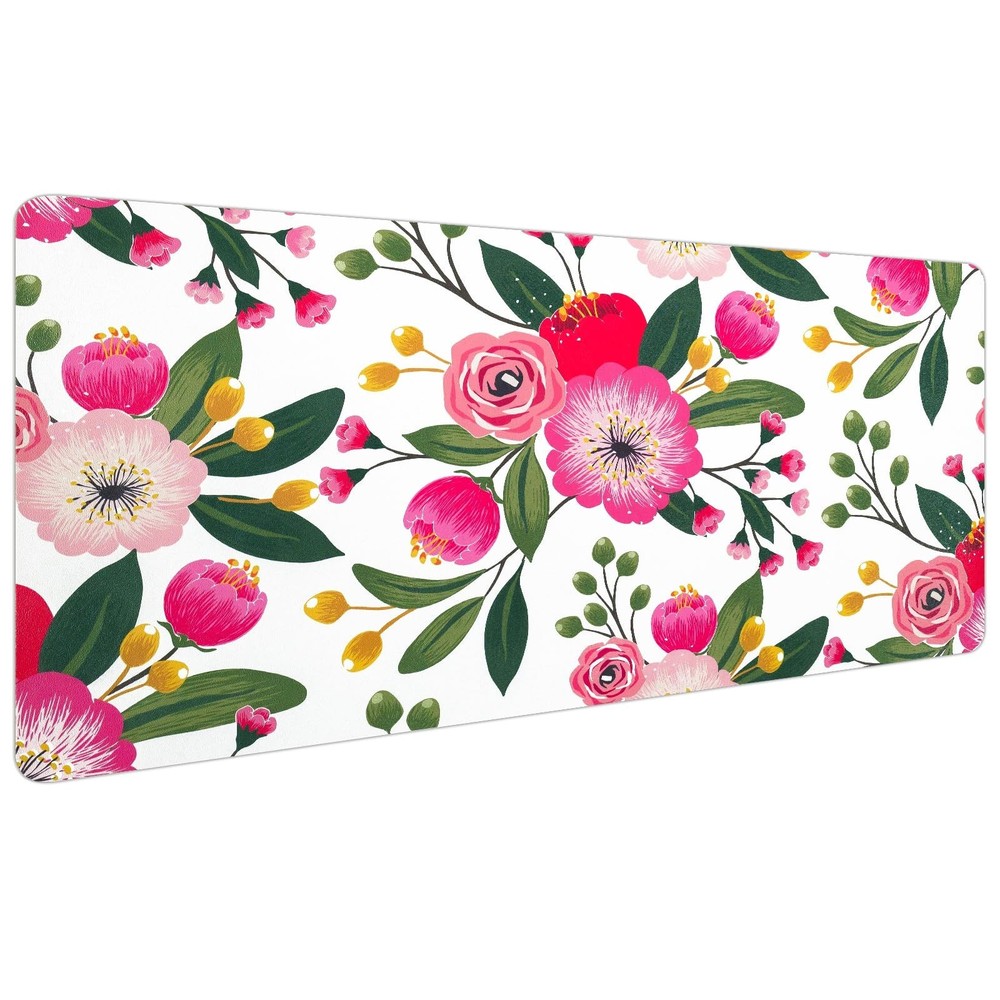 Bloss Pink Floral Desks Mat,Clearance Overstock Limited Stock Discontinued Si…