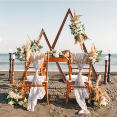 2x Wooden Wedding Arch Gorgeous Ceremony Arbor Backdrop Stand Event Decor Rustic