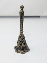 Vintage Brass Tussie Mussie Posy Holder – Ornate Filigree Victorian Revival 6.25