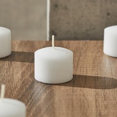 Simply Soson Votive Candles Bulk, 24 White 24 pack – Without Glass,