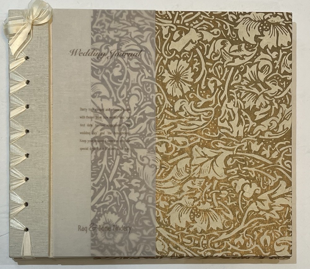 Rag & Bone Bindery Hand bound 34 Page Wedding Journal