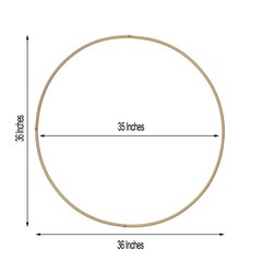 36″ wide Round Metal Floral Hoop Wreath Ring Wedding Party Events Decorations