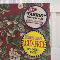 Thompson Floral Fabric Photo Album 3 Ring Binder Self Adhesive Magnetic Pages