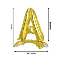 27-Inch Gold LETTER Mylar Foil Standing Balloons Party Birthday Decorations Sale