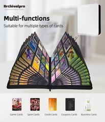 Premium 12 Pocket Card Binder, Holds 480 Cards for MTG TCG Sports Game Cards(…