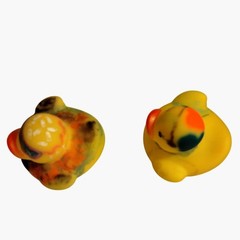 Mini Rubber Ducky Hipster Couple Pair Duckies Lot 2