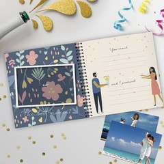 Honeymoon Travel Journal, Record-Book Trip Together, 8 x 8 inches, Hardcover
