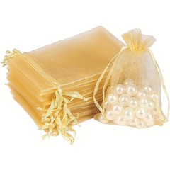 50PCS 4×6 inch Organza Gift Bags Drawstring Candy Mesh Favor Bags for Jewelry
