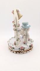 Vintage Dreamsicles Wedding Cake Topper Pastel Floral ‘Kristin’