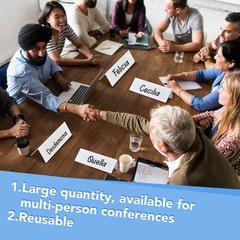 50 Pieces Dry Erase Name Tent Table Cards 5.8 x 7.9 Inches Non Adhesive Reusa…