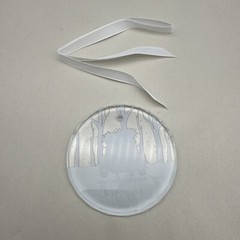 Engagement Ornament 2024 – Engaged Ornament – Crystal Glass 3inch 2 pack *READ..