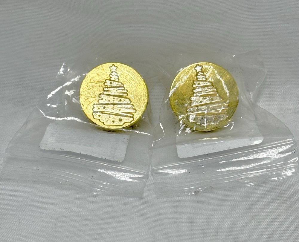 Wax Seal Stamp Heads – Modern Christmas Tree Topped with Star – 2 PCS – 1″ Round