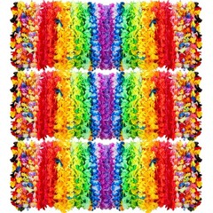 AMAZING TIME 150 Count Hawaiian Lei Bulk, Tropical Luau Standard, Multicolor