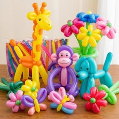 Nobledecor 260 Long Balloons 100pcs 12 inches, Color