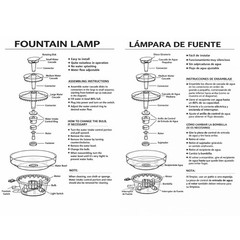 12.5″ Lighted 3-Tier Wedding Cake Fountain – Clear Decorative Centerpiece, Plug-