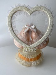 Vintage 60’s 70’s 80s? Chapel Bells Heart Shape Cake Topper