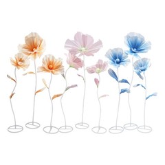 3PCS Giant Artificial Flower Decor for Wedding Background Artificial Flowers