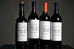12 All Because Two People Fell In Love Wine / Beer Bottle Labels Wedding Bridal