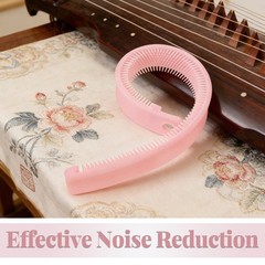 Universal Pink Silicone Guzheng Mute Belt for Guzheng String Sound Dampening