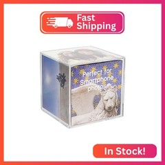 Malden International Designs Acrylic Photo Cube, Holds (6) 4” x 4” square photos
