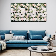 6Pcs Artificial Silk Flower Rose Wall Panels Wedding Party Decor 24″ X 16″