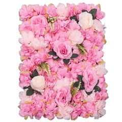 12* Artificial Flower Wall Silk Rose Dahlia Greenery Backdrop for Wedding Party