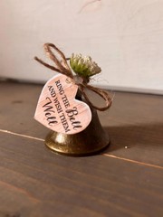 12 Rustic Wedding Bell Favors Ring the Bell Wish Them Well Bridal Shower Guest